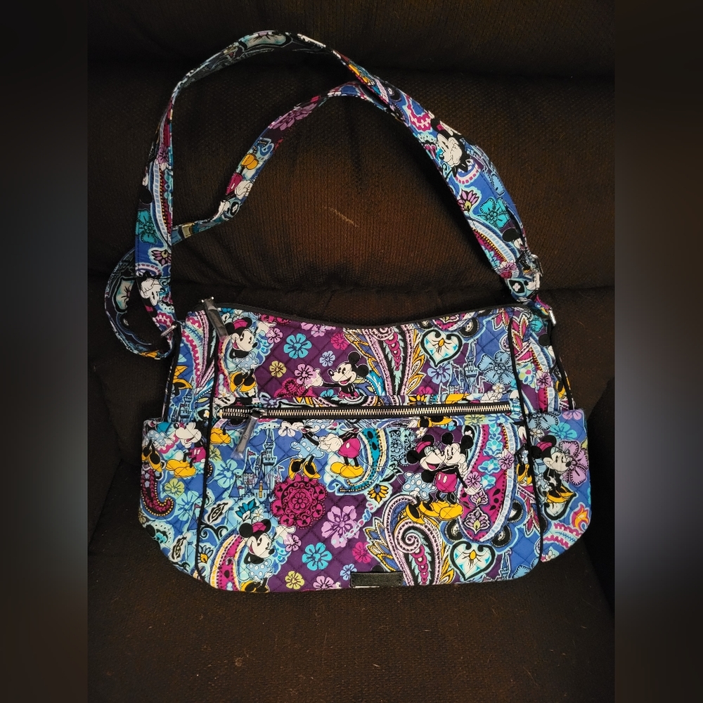 Vera Bradley Disney Large Crossbody New/Never Used Mickey's Paisley Celebration